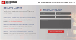 Desktop Screenshot of burninjury.com